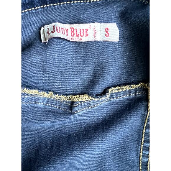 NWT Judy Blue distressed denim jean vest jacket size S - Picture 5 of 6